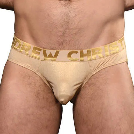 ANDREW CHRISTIAN Champagne Shimmer Brief w/ ALMOST NAKED 93031