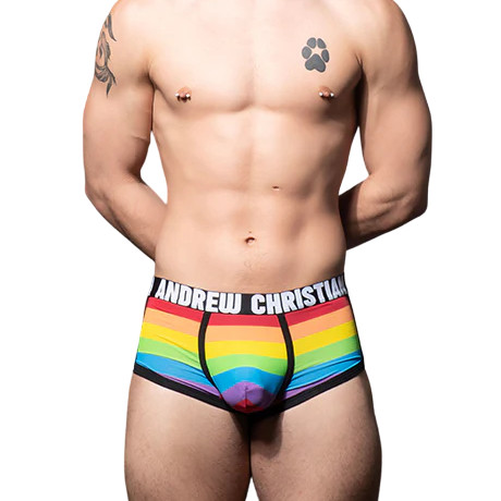 ANDREW CHRISTIAN Pride Stripe Boxer w/ ALMOST NAKED 93145