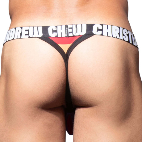 ANDREW CHRISTIAN Pride Stripe Thong w/ ALMOST NAKED 93146