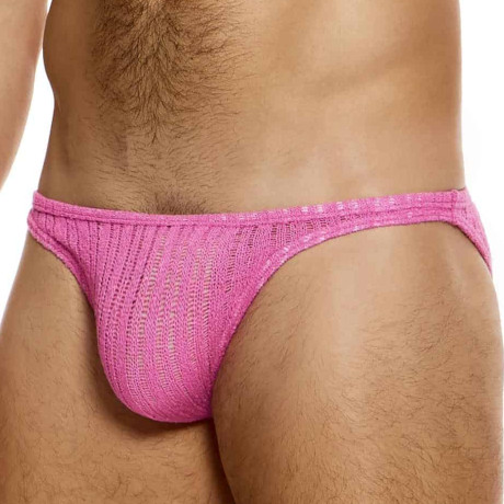 MODUS VIVENDI STRIPED CROCHET Low Cut Brief 07413