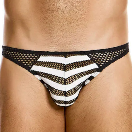 MODUS VIVENDI STRIPED THROUGH Low Cut Brief 01414