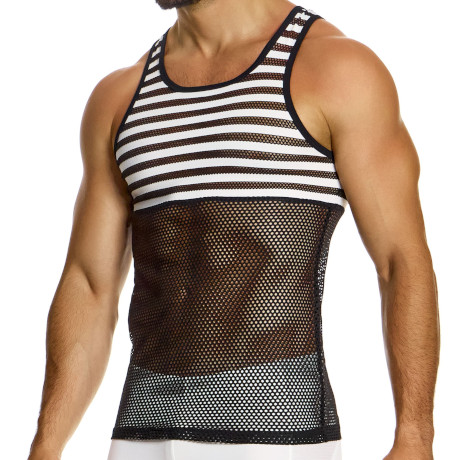 MODUS VIVENDI STRIPED THROUGH Tanktop 01431