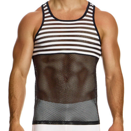 MODUS VIVENDI STRIPED THROUGH Tanktop 01431