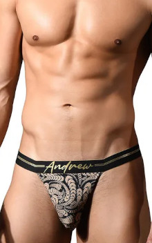 ANDREW CHRISTIAN Laurel Leaf Thong w/ ALMOST NAKED 93534