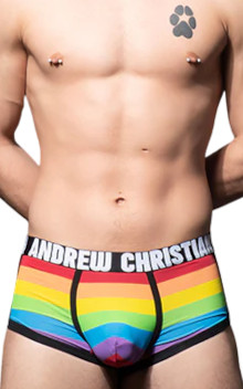 ANDREW CHRISTIAN Pride Stripe Boxer w/ ALMOST NAKED 93145